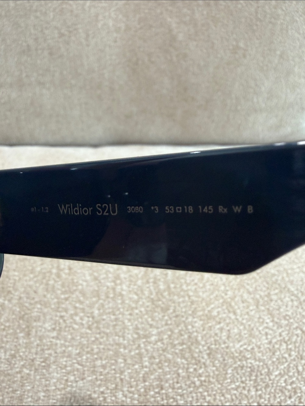 Dior woman’s Wildior S2U sunglasses. Blue Square Sunglasses with Logo Temple - Picture 3 of 5